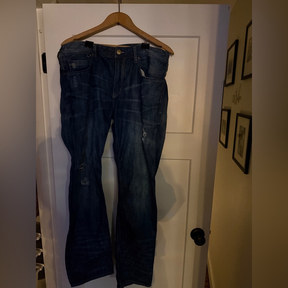 Buffalo David Bitton Men's Blue Boot Cut Jeans